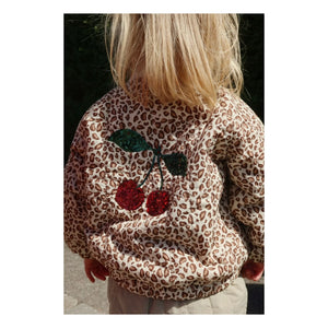 Konges Sløjd - Juno Leopard Sequin Bomber Jacket | Brown