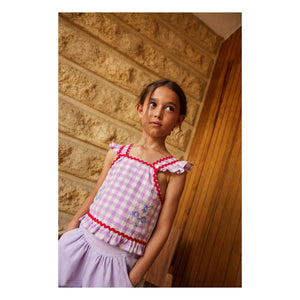 Hello Simone - Iria Vichy Top | Lavanta