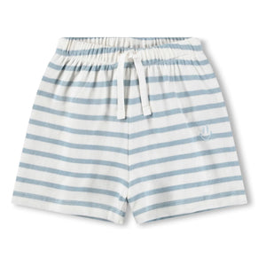 Molo - Skie Striped Organic Cotton Shorts | White