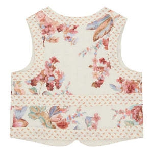 Zimmermann - Awaken Floral Pattern Sleeveless Vest | Ecru