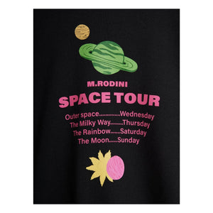Mini Rodini - Space Tour organic cotton sweatshirt | Black