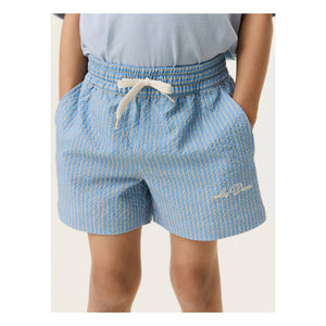 Les Deux - Stan Striped Swim Shorts | Light Blue