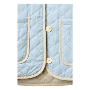 Copenhagen Colors - Sleeveless Quilted Organic Cotton Jacket | Light Blue