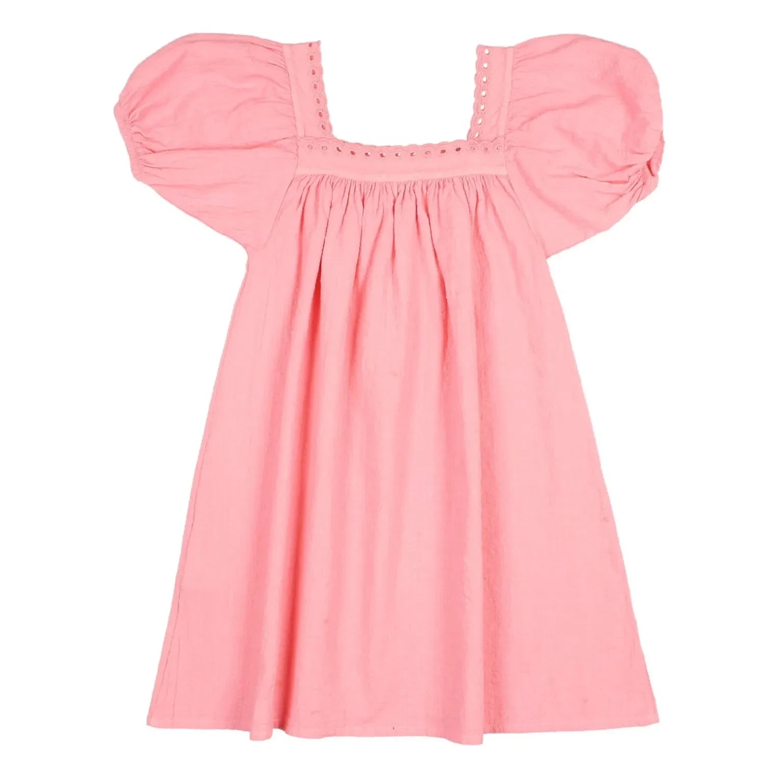Búho - Organic Cotton Ruffle Dress | Pink