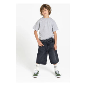 Finger in the nose - Bermuda Denim Oversized Sacha | Denim Gray