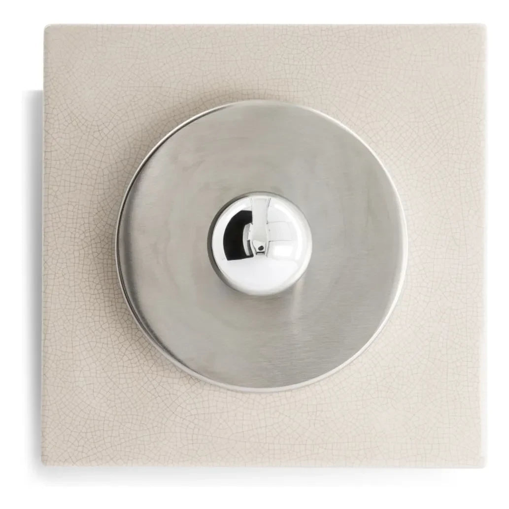 The Socialite Family - Marta wall lamp in cracked ceramic | Cream