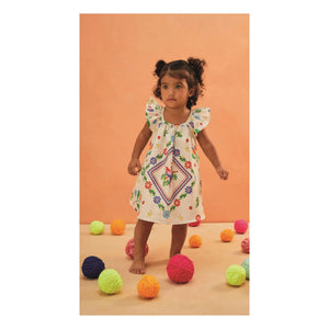 Fabula - Floral Romper | White
