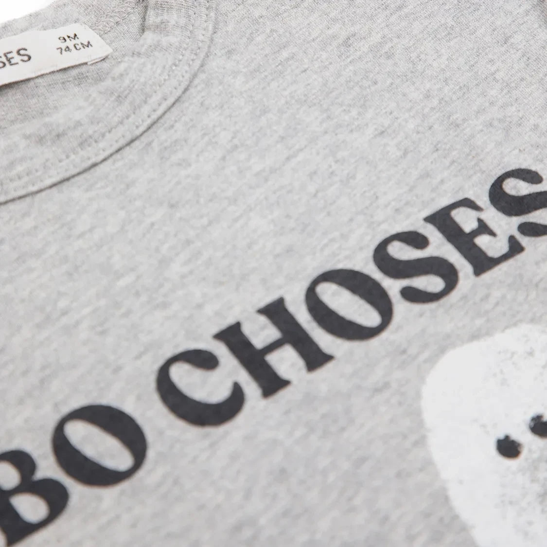 Bobo Choses - Bobo Choses Organic Cotton Baby Ghost T-Shirt | Heather Grey