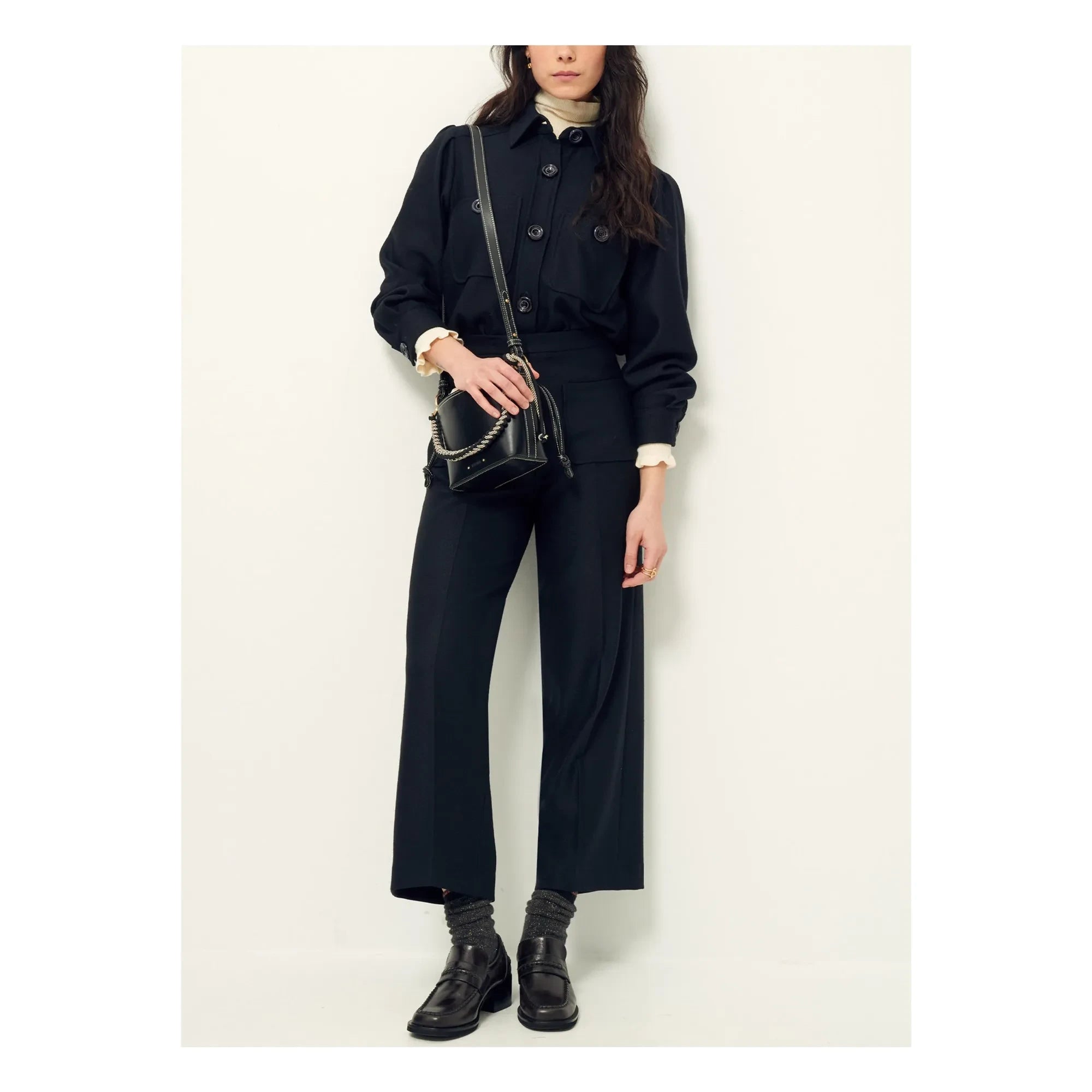 Sessùn - Alberwool Recycled Fiber Trousers | Black