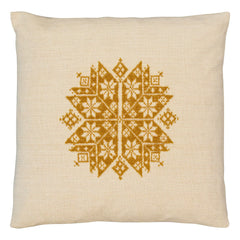 House of Capricorn - Agusta embroidered pillow | Yellow