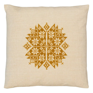 House of Capricorn - Agusta embroidered pillow | Yellow