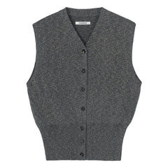 Cordera - Cotton Sleeveless Vest | Gray