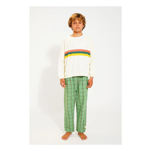 Piupiuchick - Organic Terry Striped Sweatshirt | Ecru
