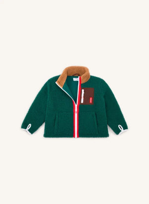 Hello Hossy - Zippered Fleece Jacket | Green