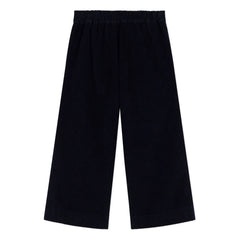 Petit Bateau - Ribbed Velvet Bridge Pants | Night Blue