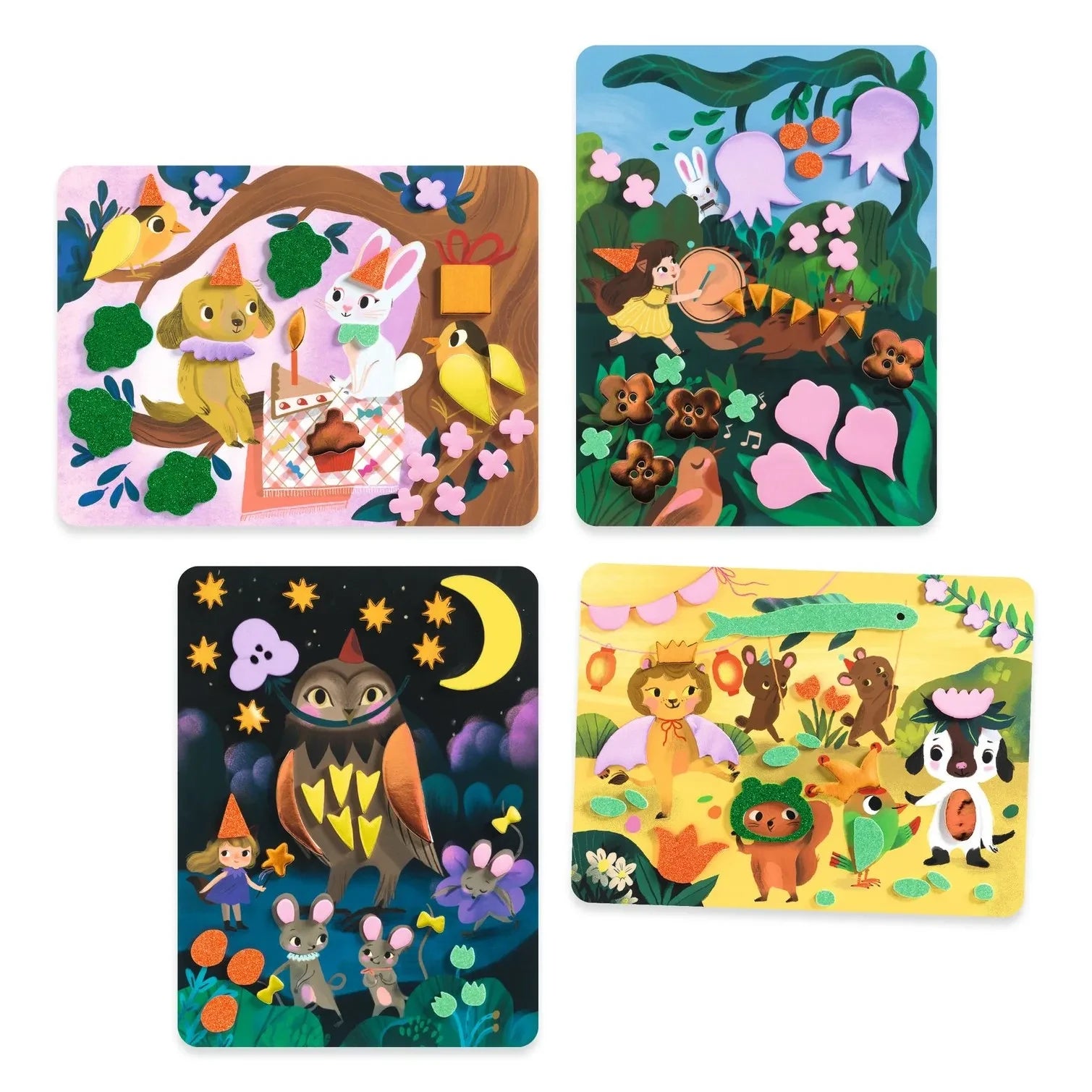 Djeco - Sparkling Holidays Foam Collage