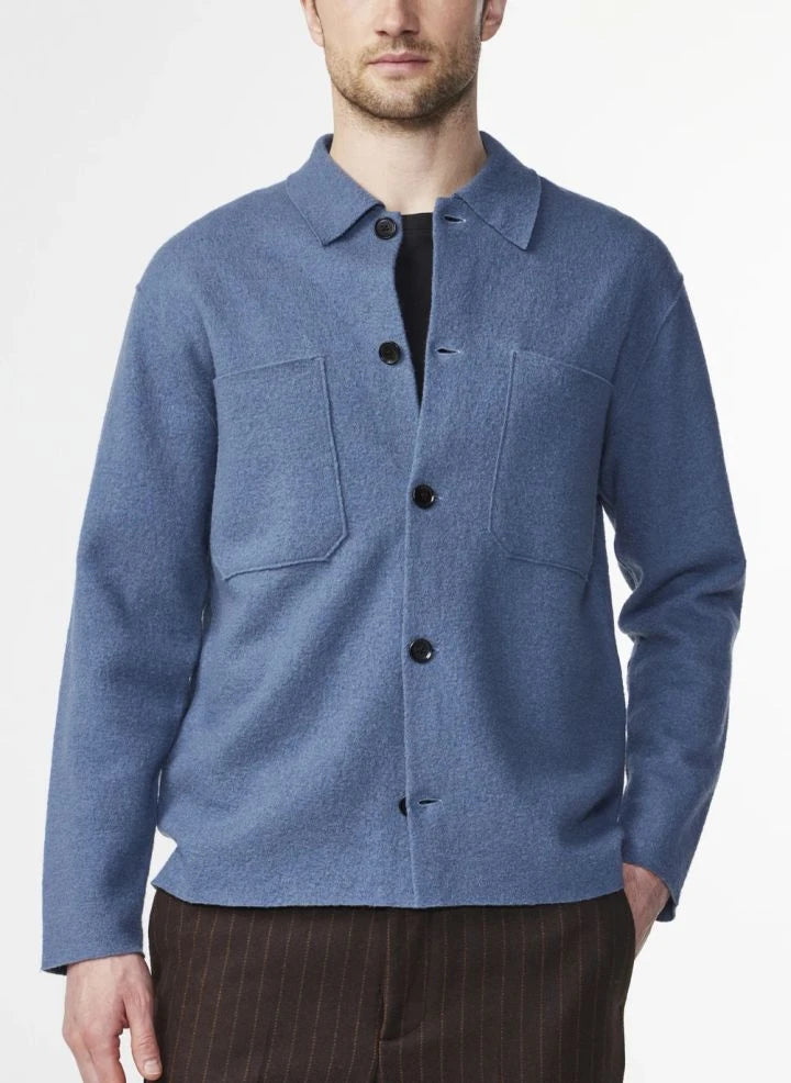 NN.07 - Jonas 6398 Merino Wool Jacket | Blue