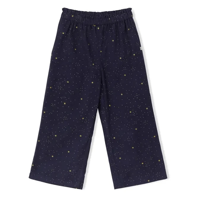 Arsène et Les Pipelettes - Fine-wale corduroy "Etoiles" Pants | Dark Blue