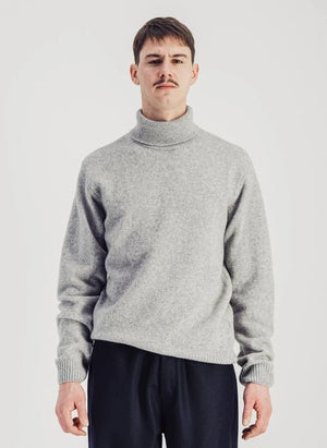 Parages - Michel Super Fine Merino Wool Sweater | Gray Melange