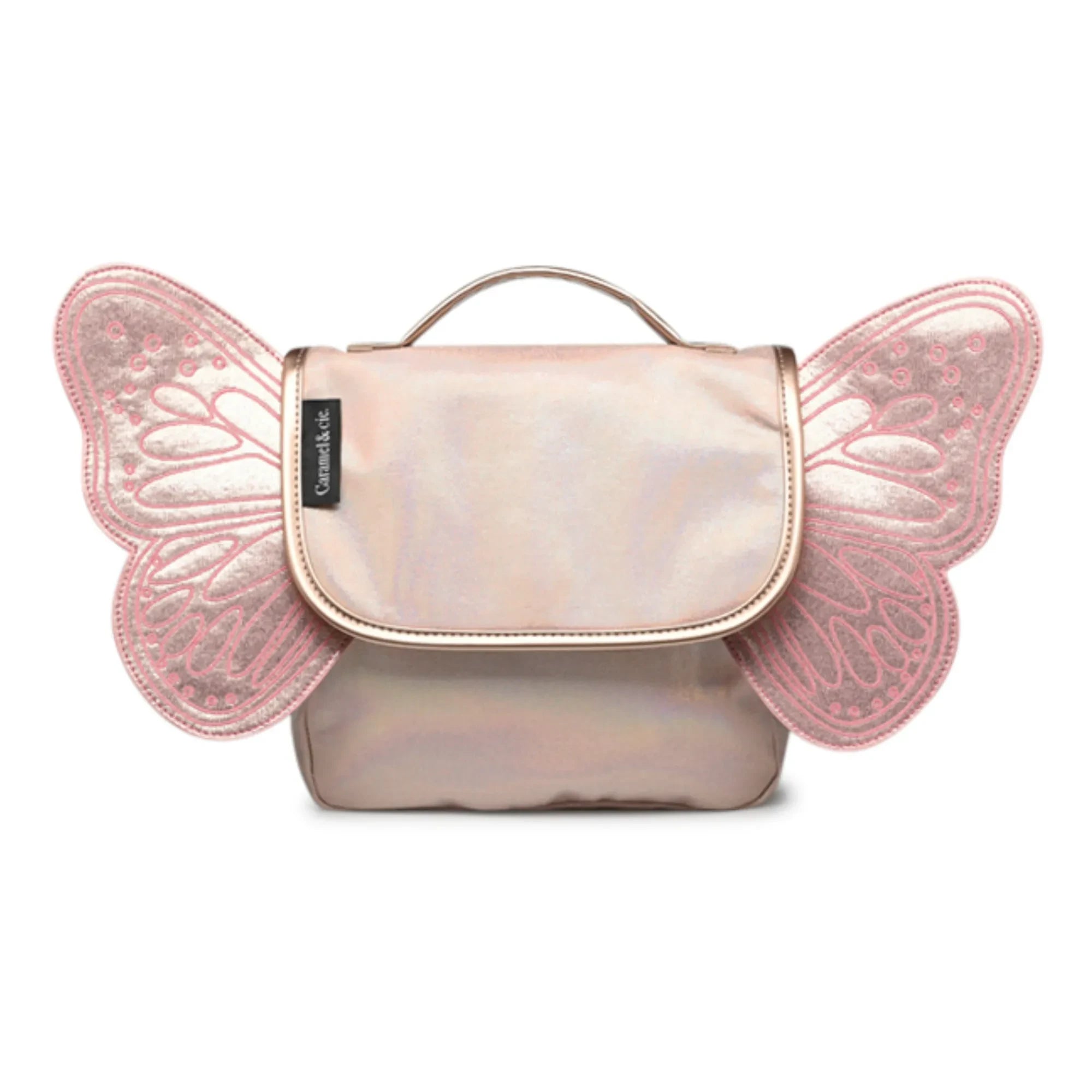 Caramel & Cie - Sparkling Butterfly Satchel | Pink