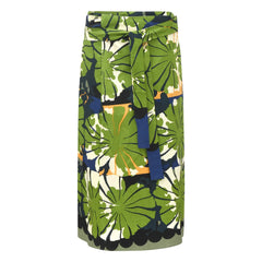 Mapoésie - Zoé Poppy Cotton Poplin Skirt | Dark Green