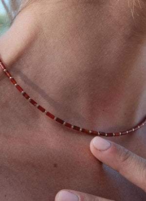 Camille Colette Studio - Baia Reddish Brown Necklace | Multicolor