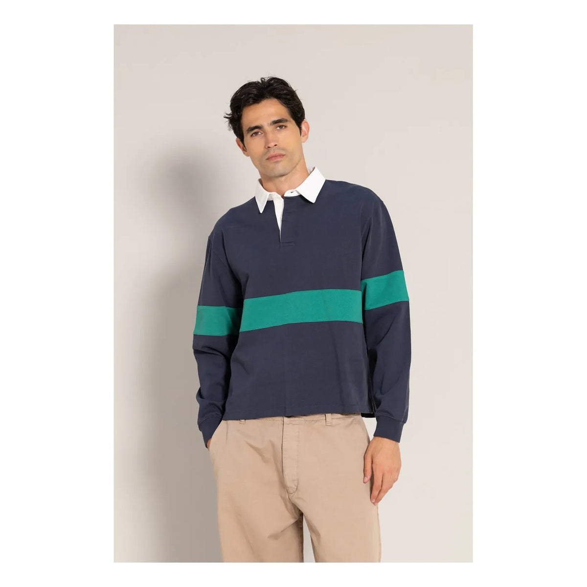 Smallable Man - Fausto Organic Cotton Polo T-Shirt | Blue Black