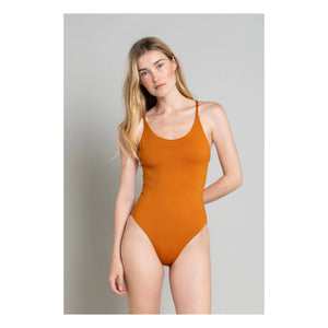 Smallable Woman - Amy 1-Piece Cross Back Swimsuit | Rust