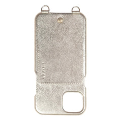 Louvini - Lou Metallic Leather iPhone Case | Gold