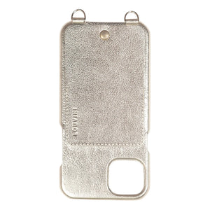 Louvini - Lou Metallic Leather iPhone Case | Gold