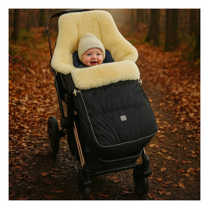 Kaiser - Dublas 2.0 universal lamb leather footmuff | Black