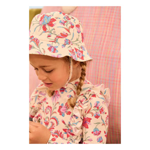 Louise Misha - Devy Fleuri Recycled Fiber Bath Cap | Cream