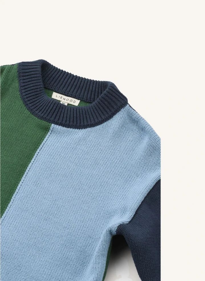 Liewood - Orlane Color Block Sweater | Blue