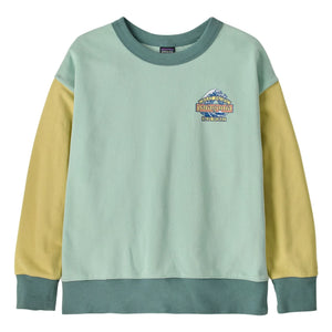 Patagonia - Sweat Crew Great Waves Organic cotton | Light blue