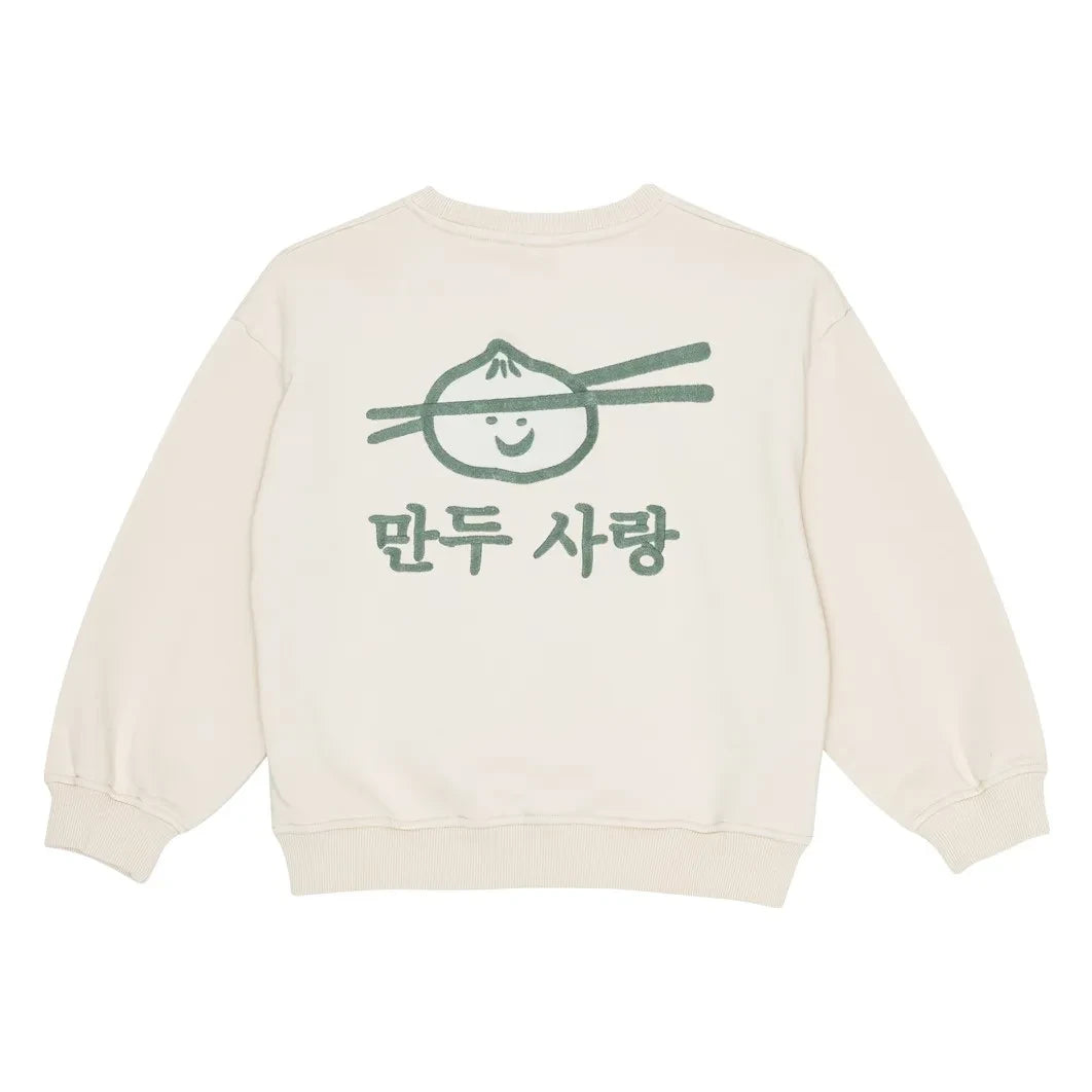 brunobruno nation - Norah Organik Pamuklu Sweatshirt | Kirli beyaz