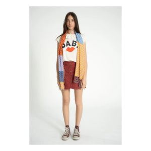 Sisters Department - Cotton Leopard Skirt | Framboise