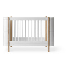 Oliver Furniture - Oak Wooden Mini+ Crib, excluding junior kit