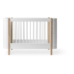 Oliver Furniture - Oak Wooden Mini+ Crib, excluding junior kit