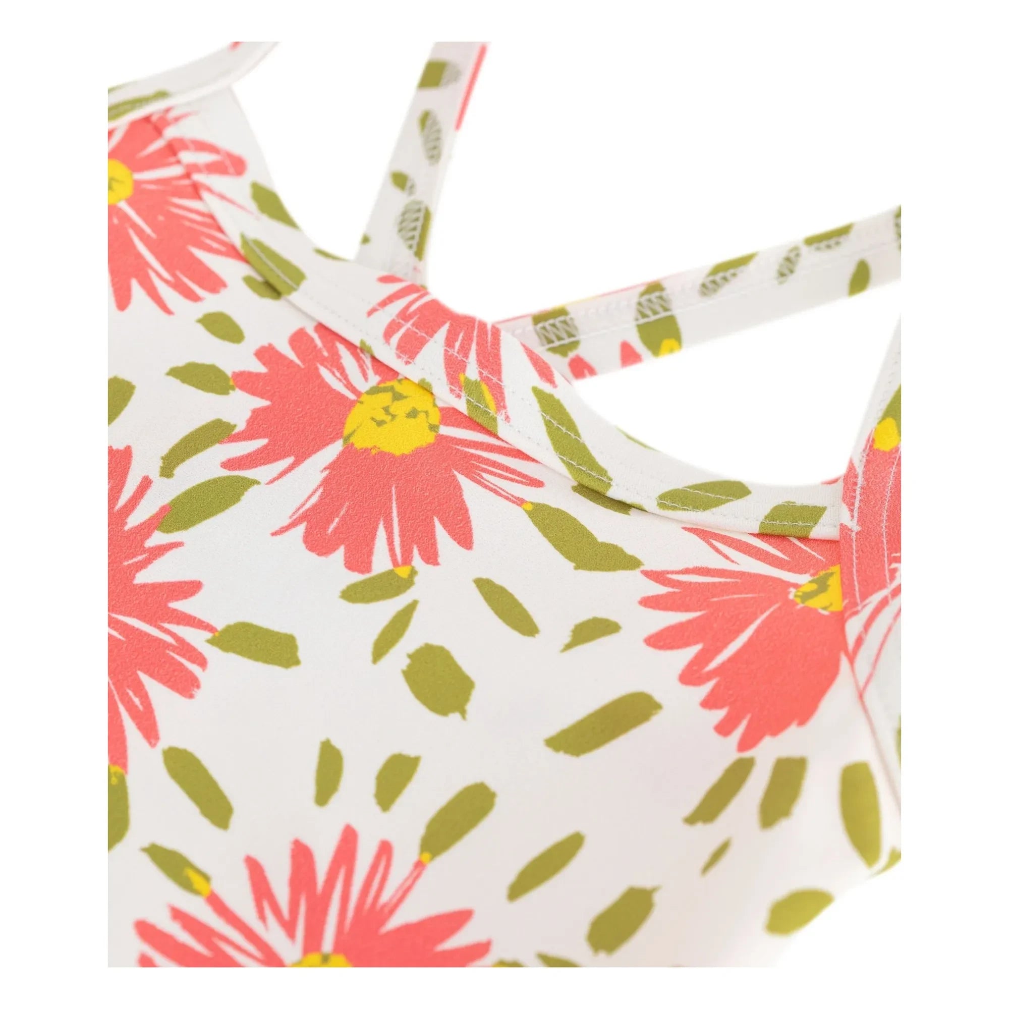Petit Bateau - Floral Pattern Swimsuit | White