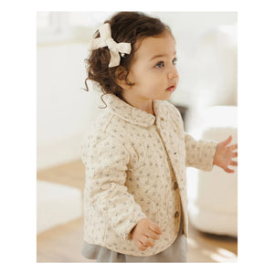 Quincy Mae - Fleurie Quilted Jacket Organic Cotton Gauze | Ecru