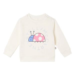 Stella McCartney Kids - Coccinelle Organic Cotton Sweatshirt | Ivory