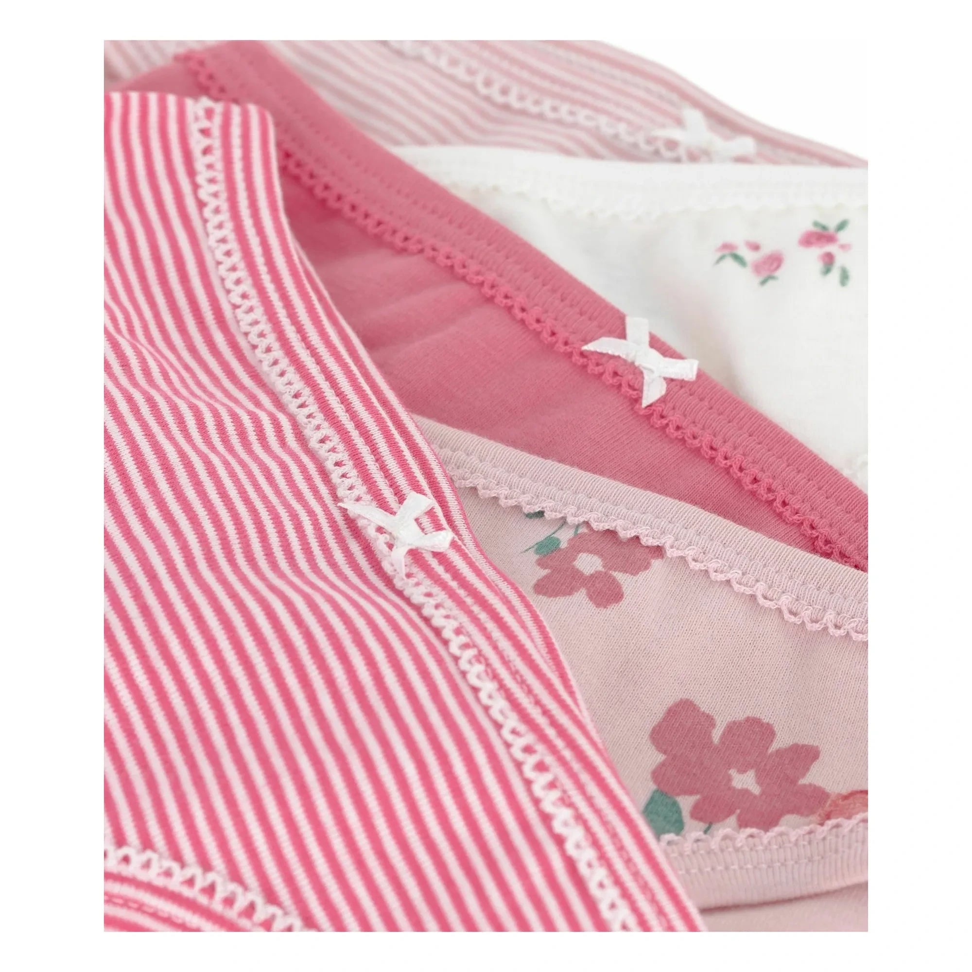 Petit Bateau - 5-Pack Striped Underwear Set | Pink