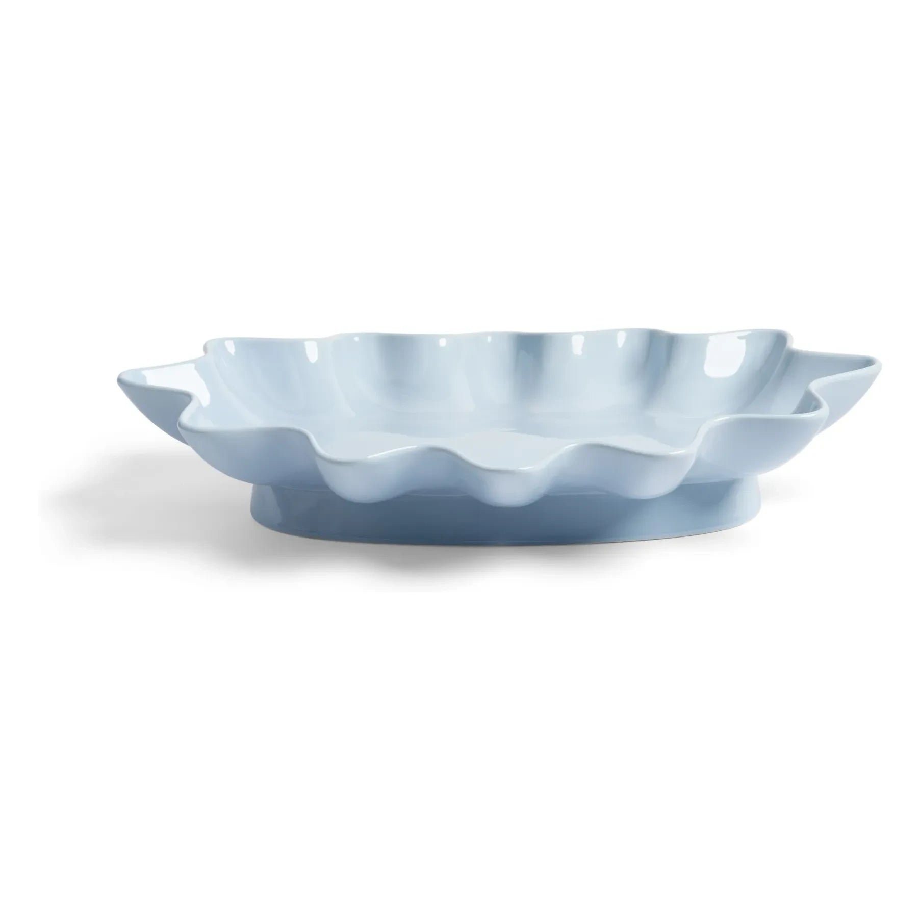 &Klevering - Sun Stone Ceramic Plate | Ice Blue