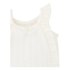 Gingersnaps - Freyja Pointelle Top | Ecru