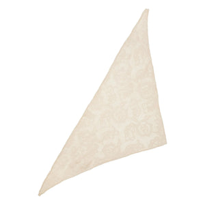 Becksöndergaard - Croflora Cotton Triangular Scarf | Cream