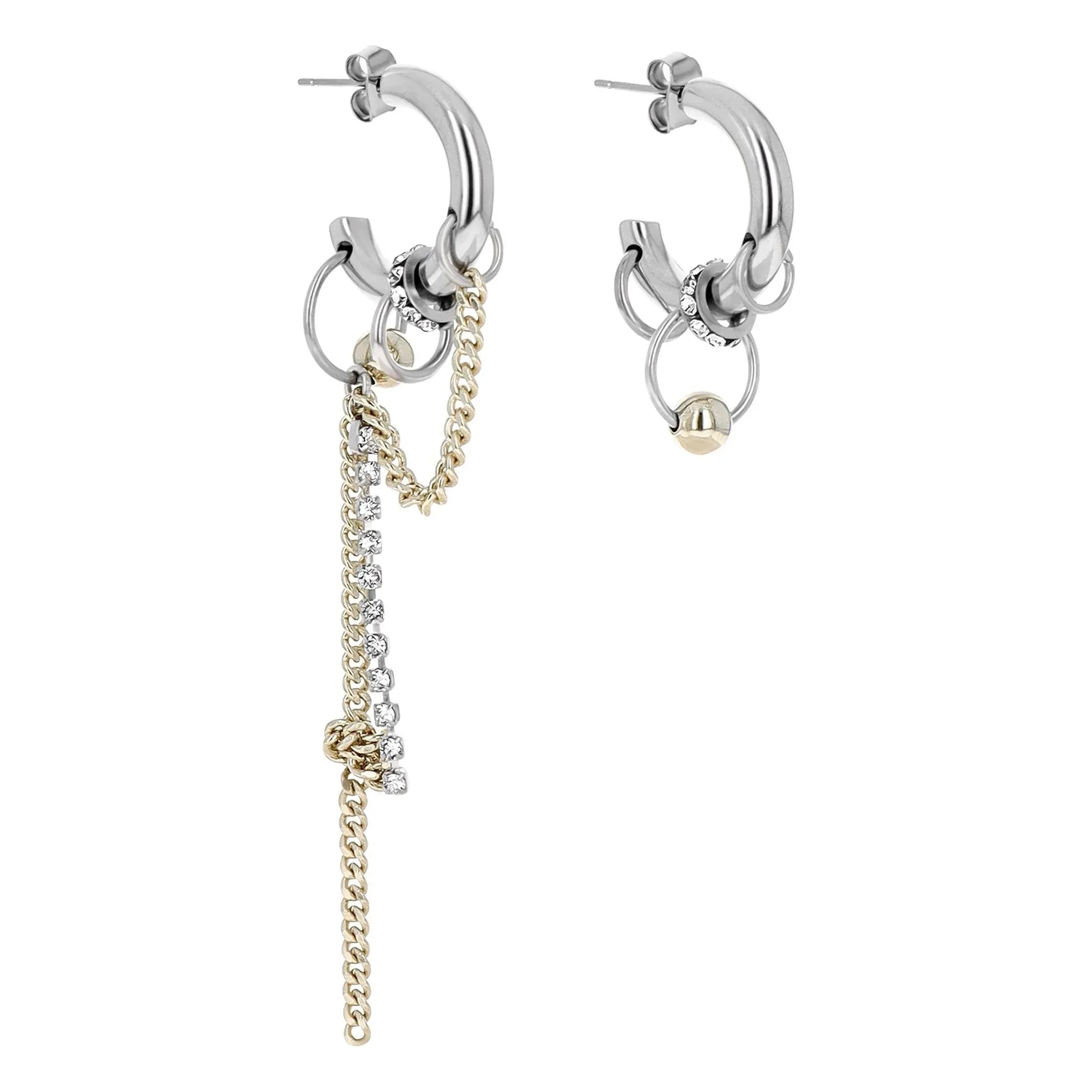 Justine Clenquet - Amber Earrings | Silver