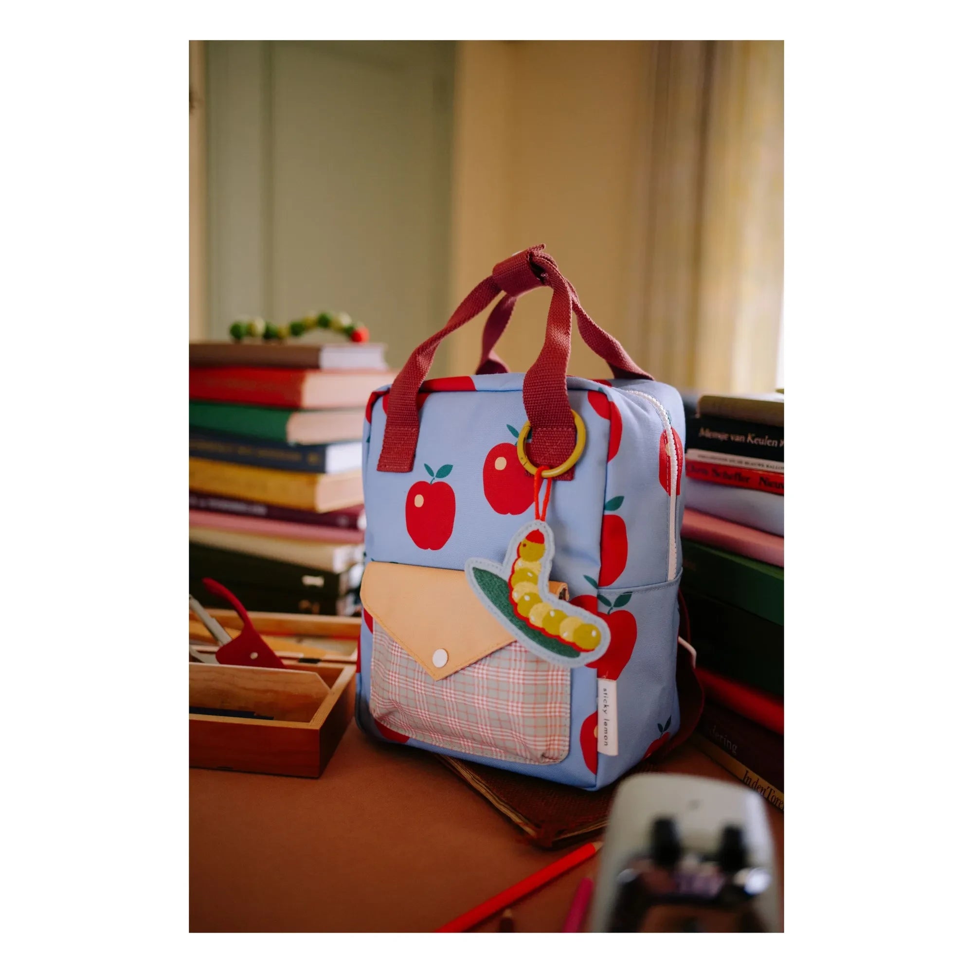 Sticky Lemon - Small Envelope Apple Backpack | Blue