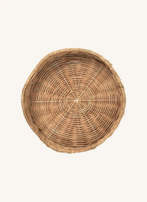 Broste Copenhagen - Lola Yuvarlak Rattan Tepsi