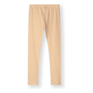 Gray Label - Striped Organic Cotton Leggings | Apricot