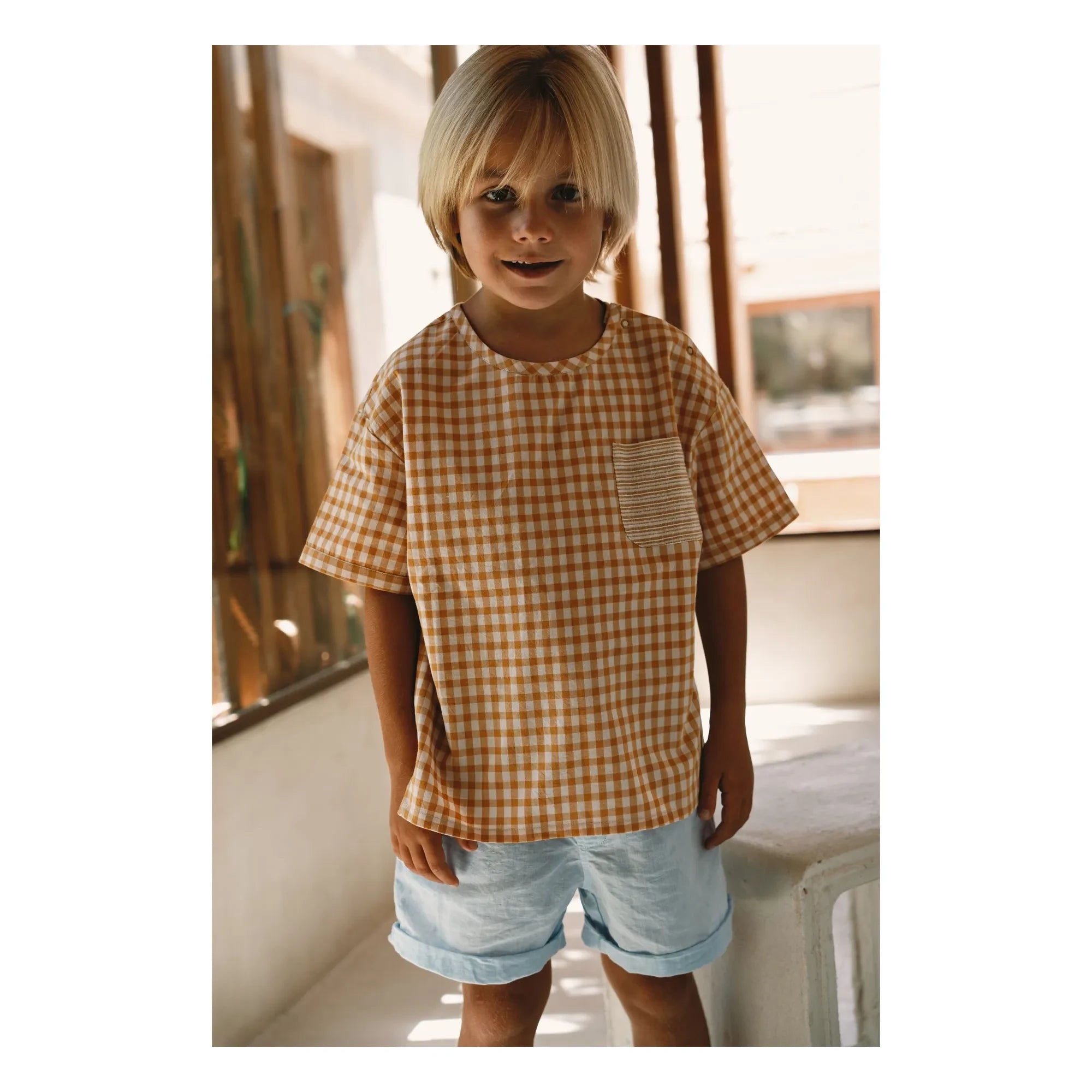 Lilinoa - Nicolas Linen Shorts | Light Blue